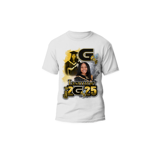 Custom Partial 3D Graduation Tshirt- CENTER PRINT