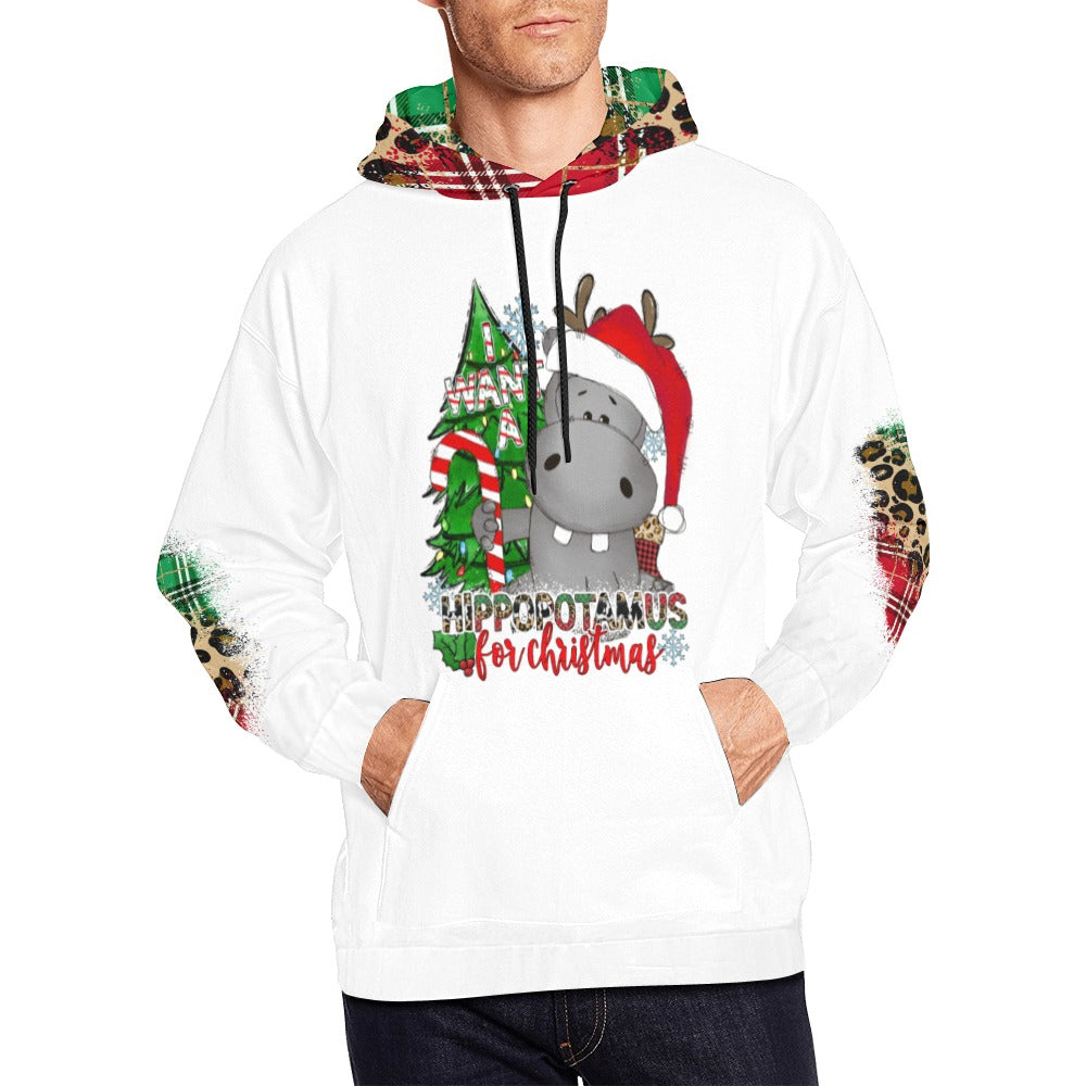 Hippopotamus for Christmas Hoodie