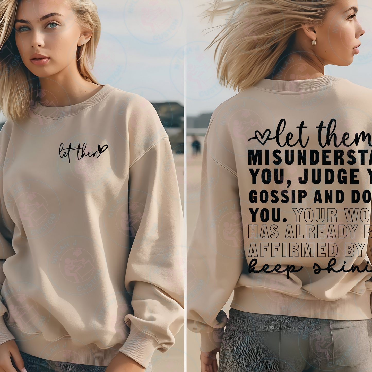 LET THEM STATEMENT Heavy Blend™ Crewneck Sweatshirt - 18000