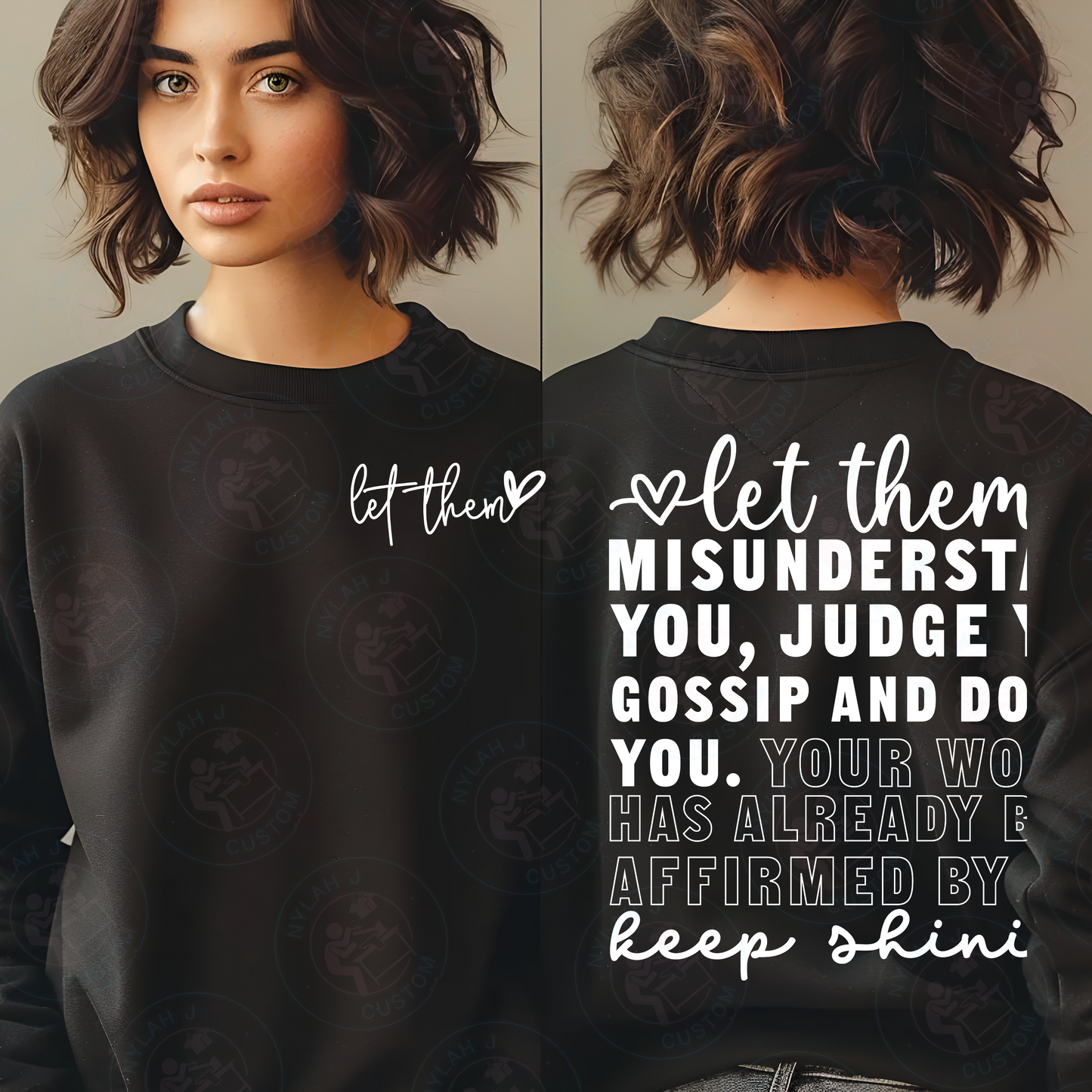 LET THEM STATEMENT Heavy Blend™ Crewneck Sweatshirt - 18000
