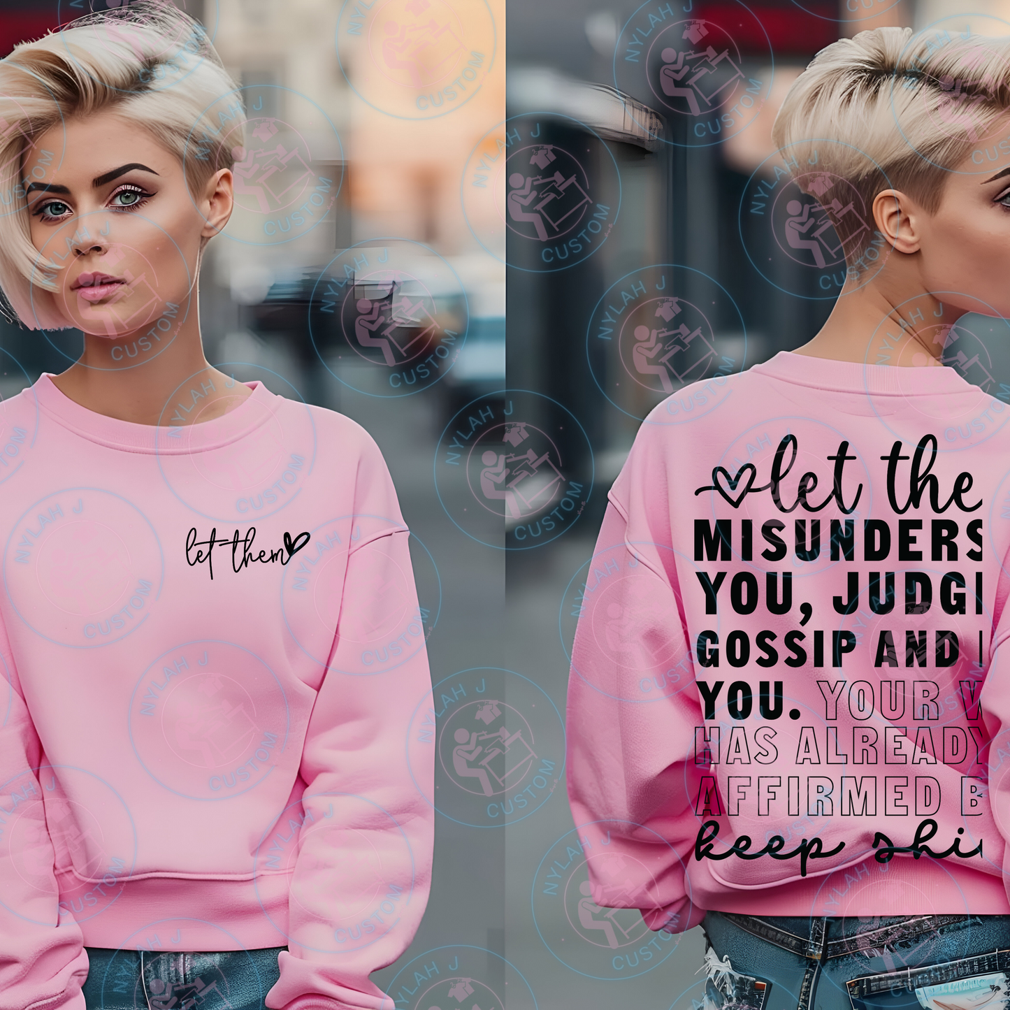 LET THEM STATEMENT Heavy Blend™ Crewneck Sweatshirt - 18000