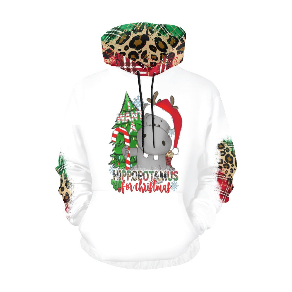 Hippopotamus for Christmas Hoodie