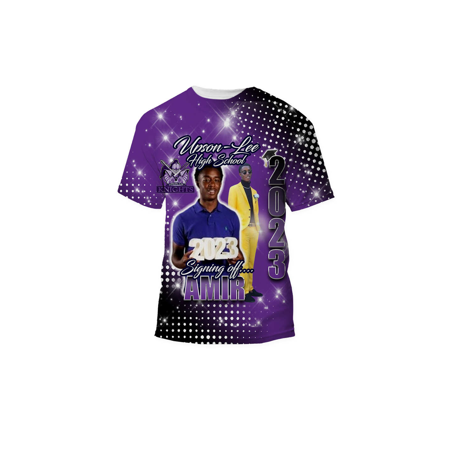 Custom FULL Print Graduation T-shirt-SIGNING OFF