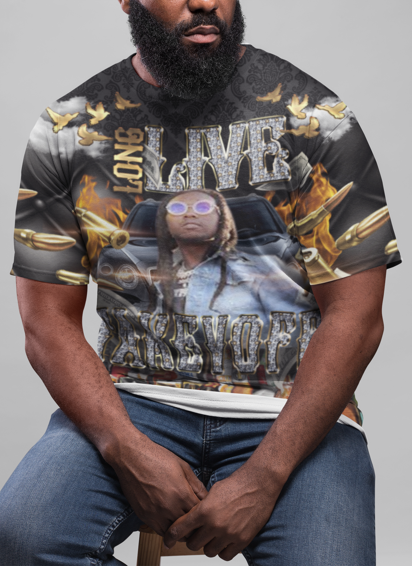 LONG LIVED BLING Memorial Full/Partial 3D Shirt Hoodie