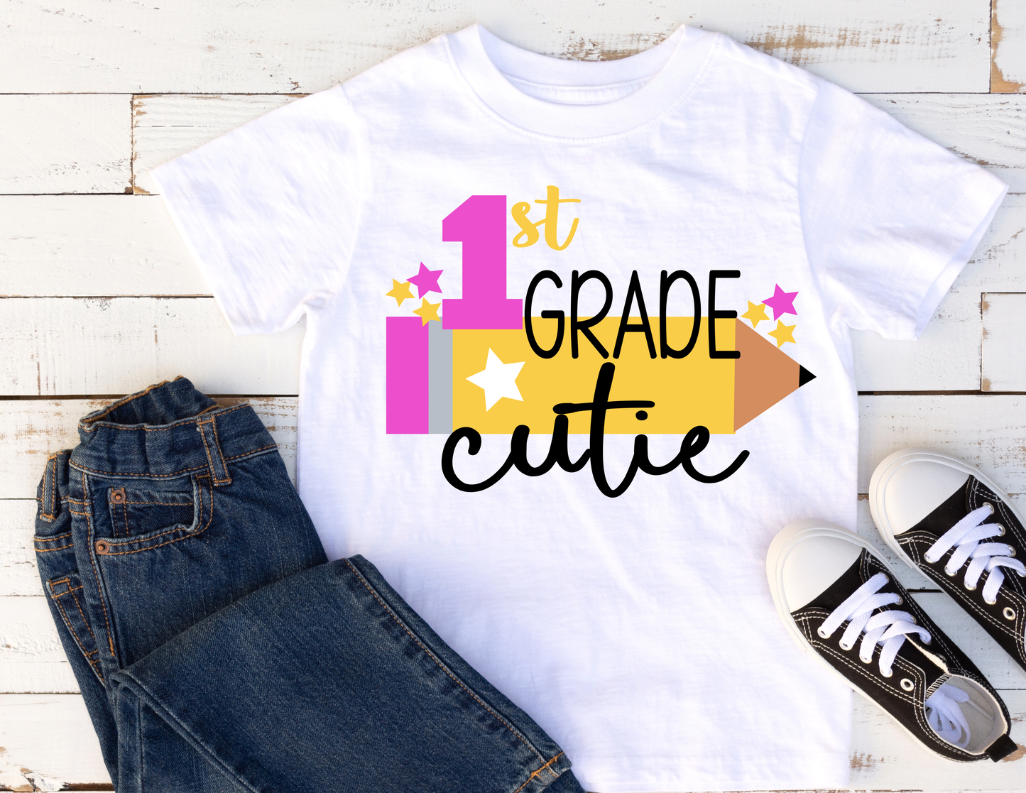 BACK TO SCHOOL CUTIE GRADE SCHOOL T-SHIRT(PREK-5TH)