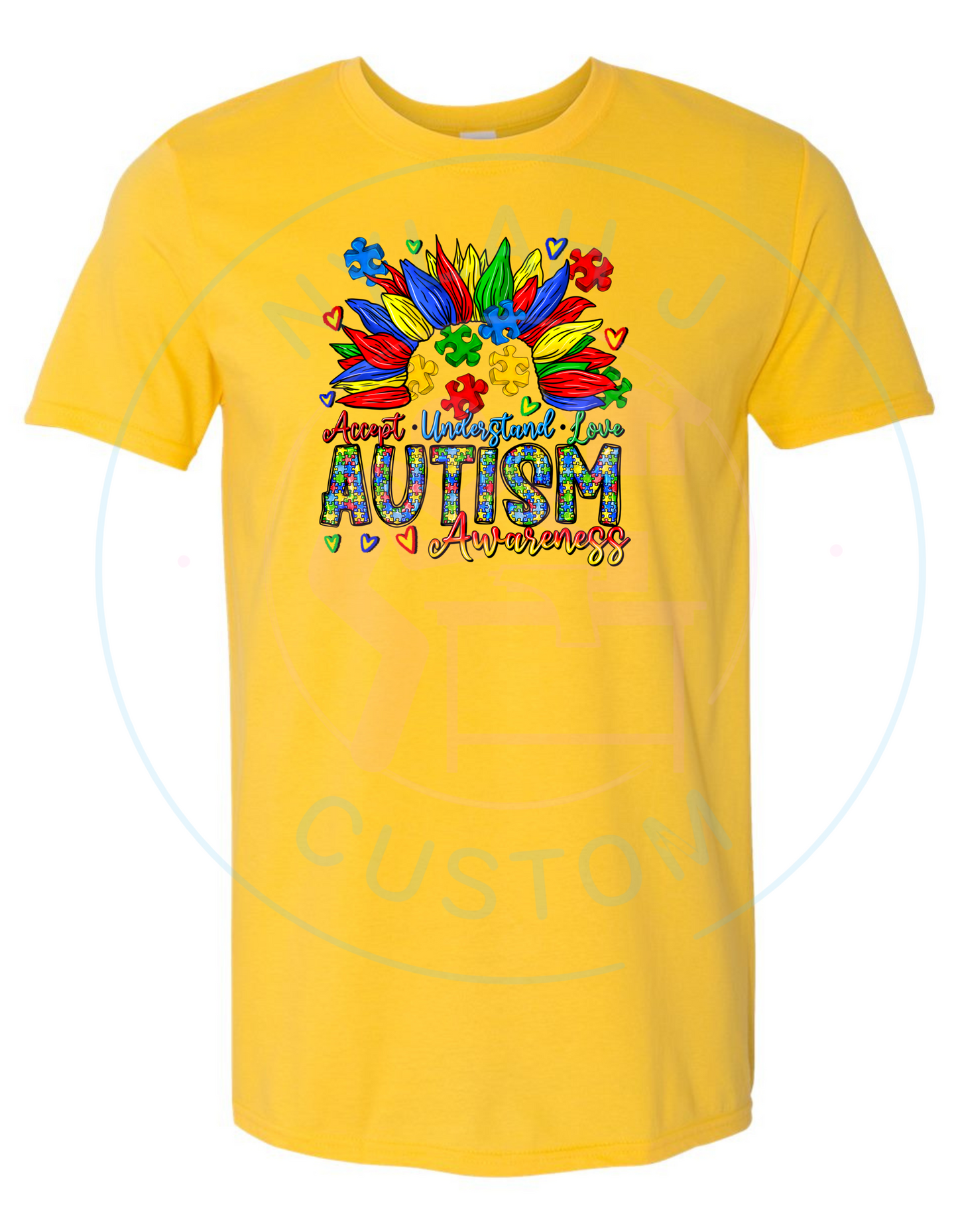 Accept, Understand, Love Autism Awareness T-shirt