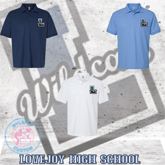 Lovejoy High School Wildcats- DryBlend® Jersey Polo - 8800