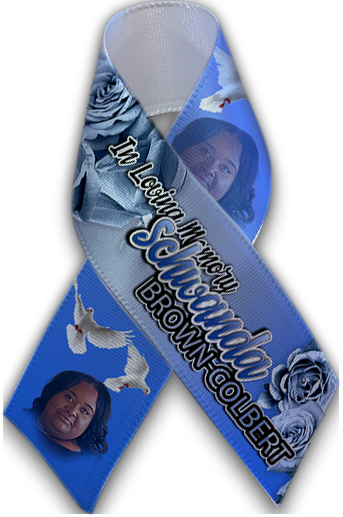 Custom Celebration of Life Memorial Ribbon | Personalized Tribute Ribbon for Funerals & Memorial Services(50)