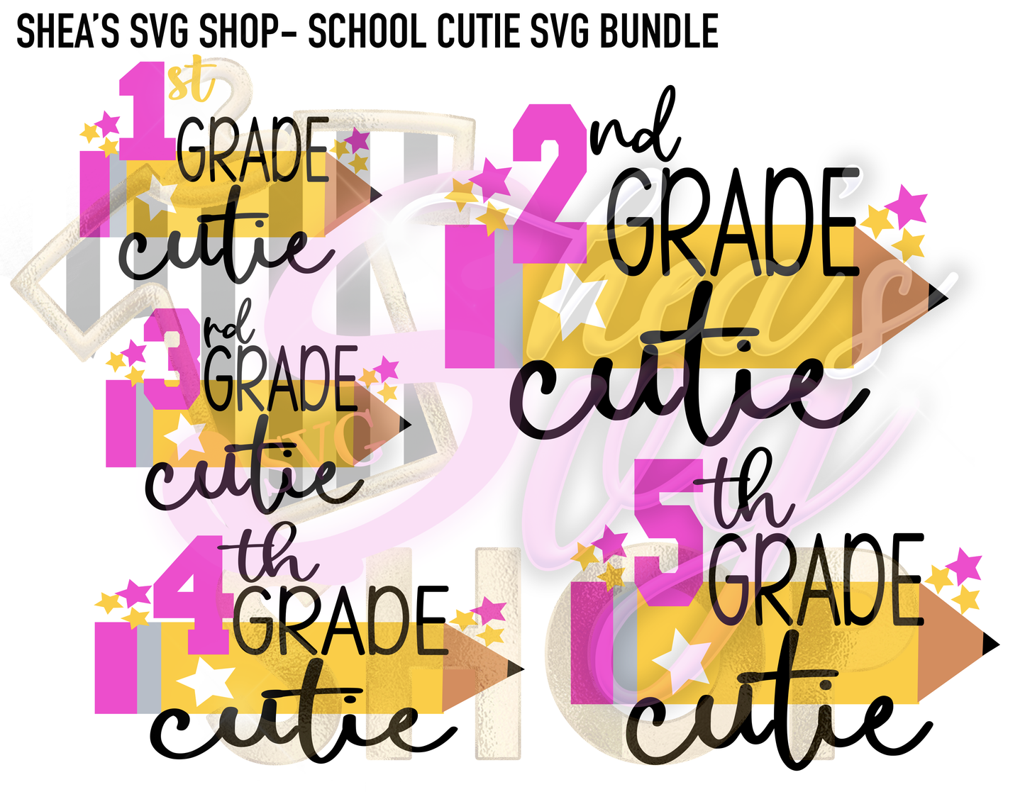 BACK TO SCHOOL CUTIE GRADE SCHOOL T-SHIRT(PREK-5TH)