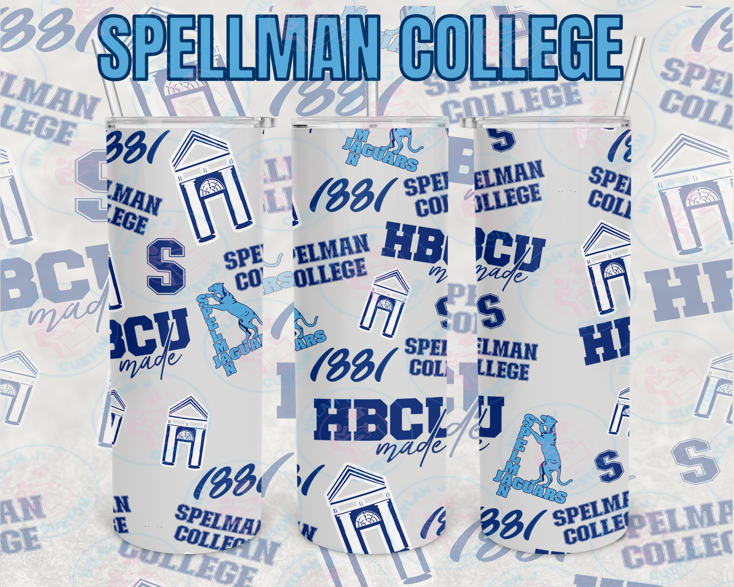 Spellman State University Logo Tumbler