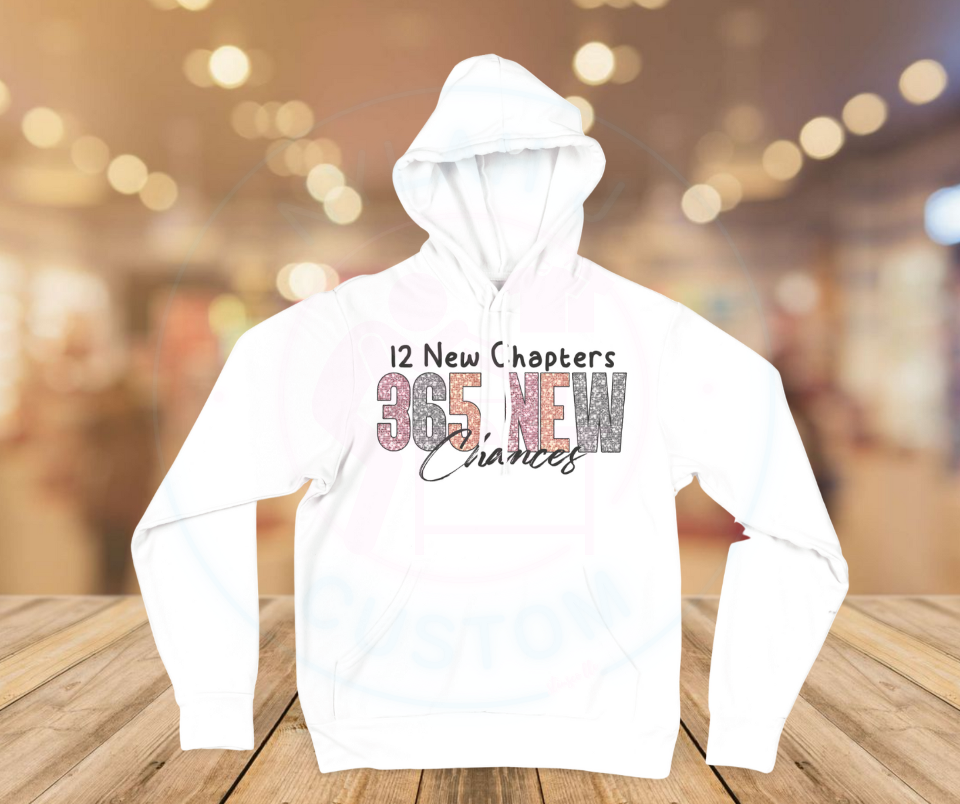 12 NEW CHAPTERS 365 NEW CHANCES GRAPHIC HOODIE