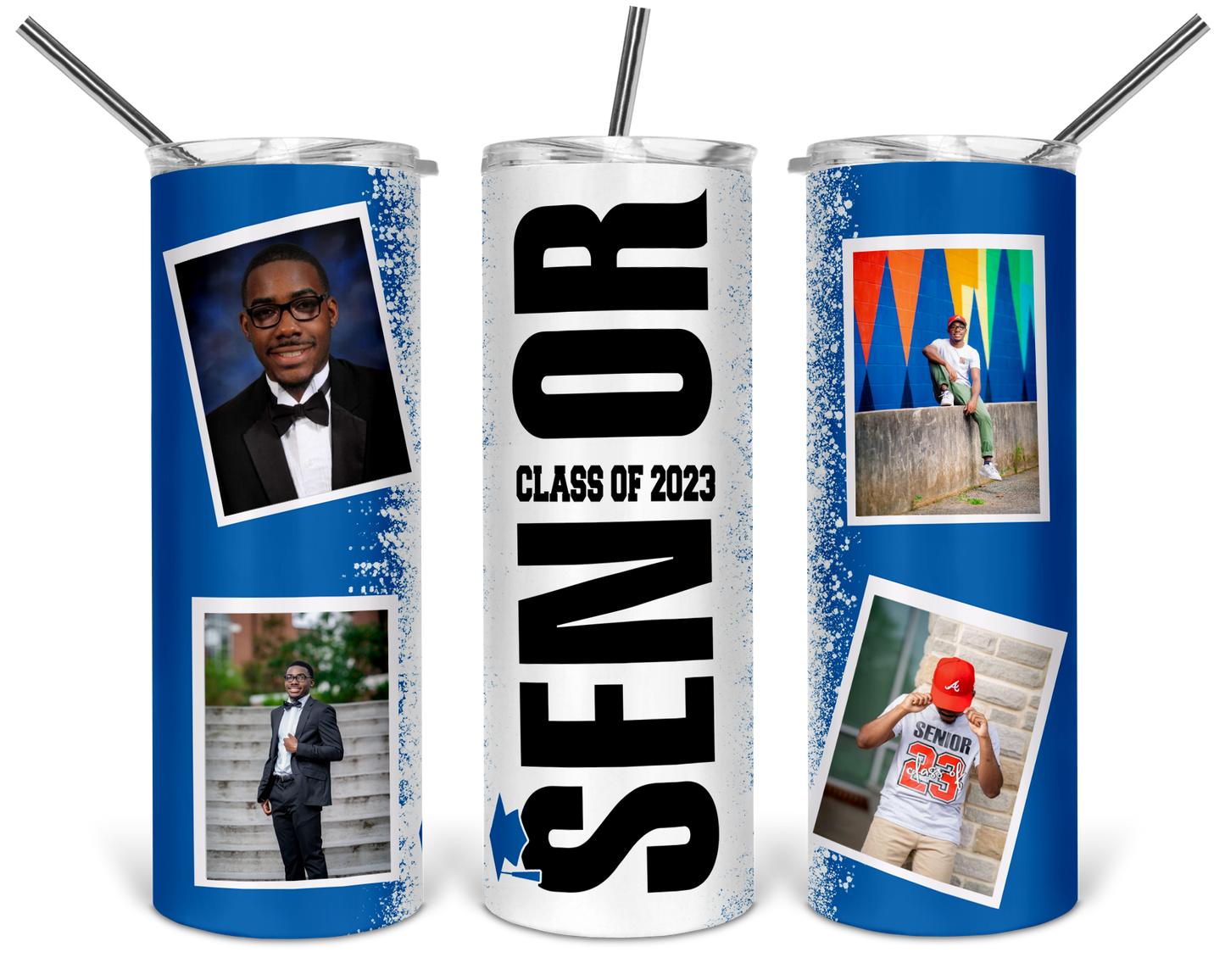 SENIOR 2K23 CUSTOM PHOTO  20 OZ TUMBLER GRADUATION GIFTS