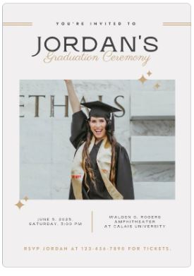 Graduation Invitation Announcements 2025 Graduate High School College