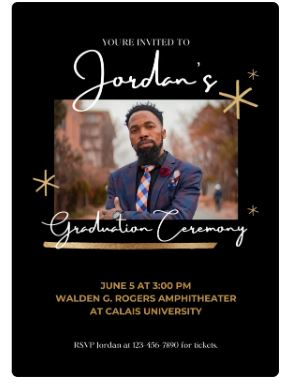 Graduation Invitation Announcements 2025 Graduate High School College