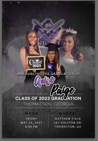 Graduation Invitation Announcements 2025 Graduate High School College