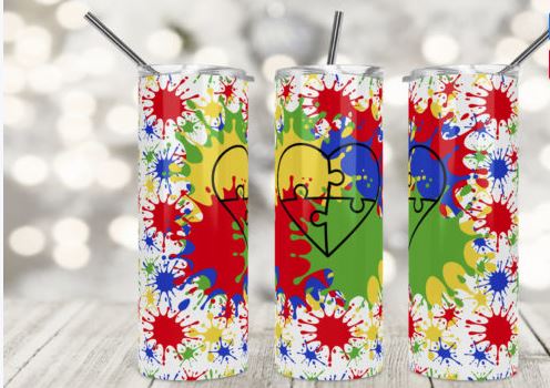 Autism Awareness Tumbler - Nylah J. Custom